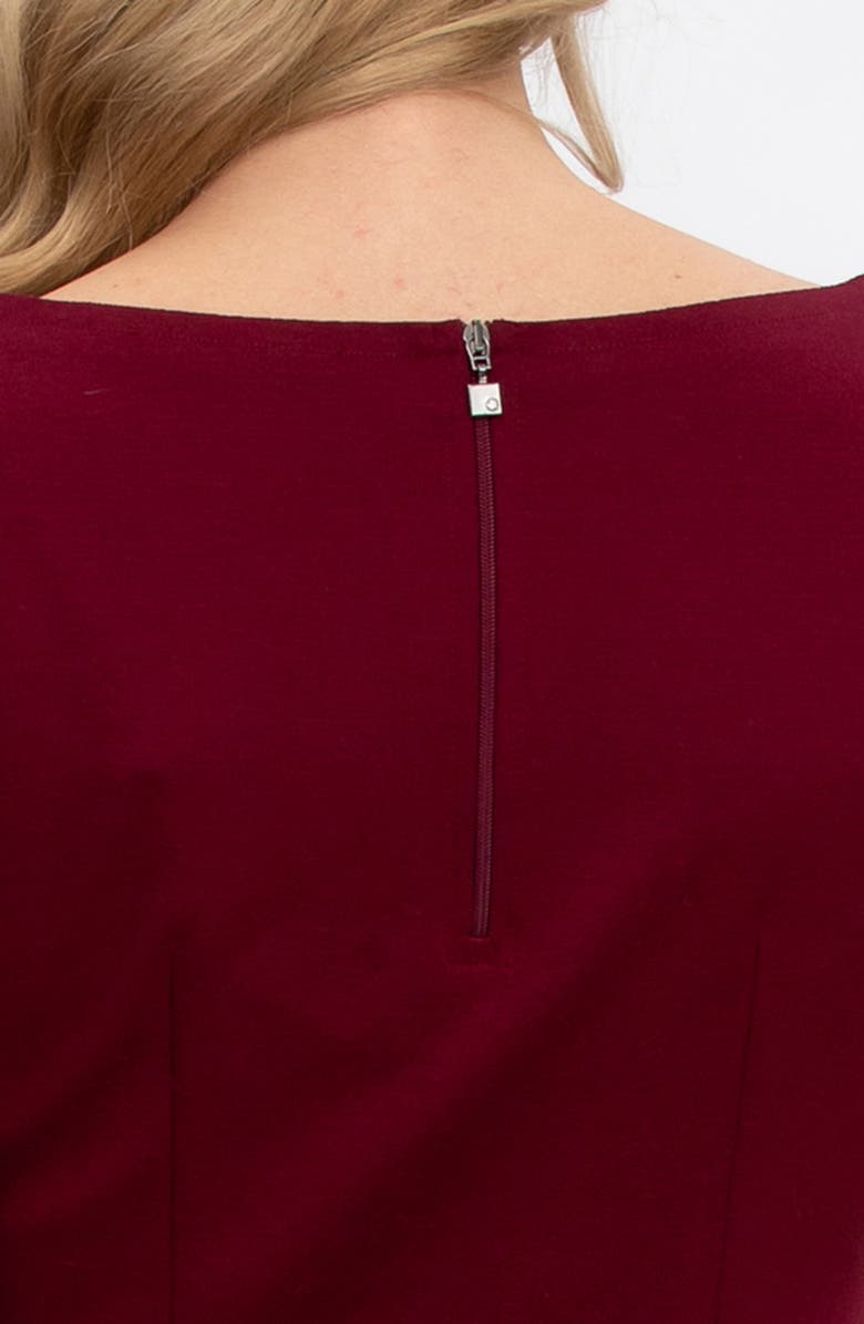 PIETRO BRUNELLI MATERNITY Capri Rosette Maternity Dress, Alternate, color, Dark Cherry