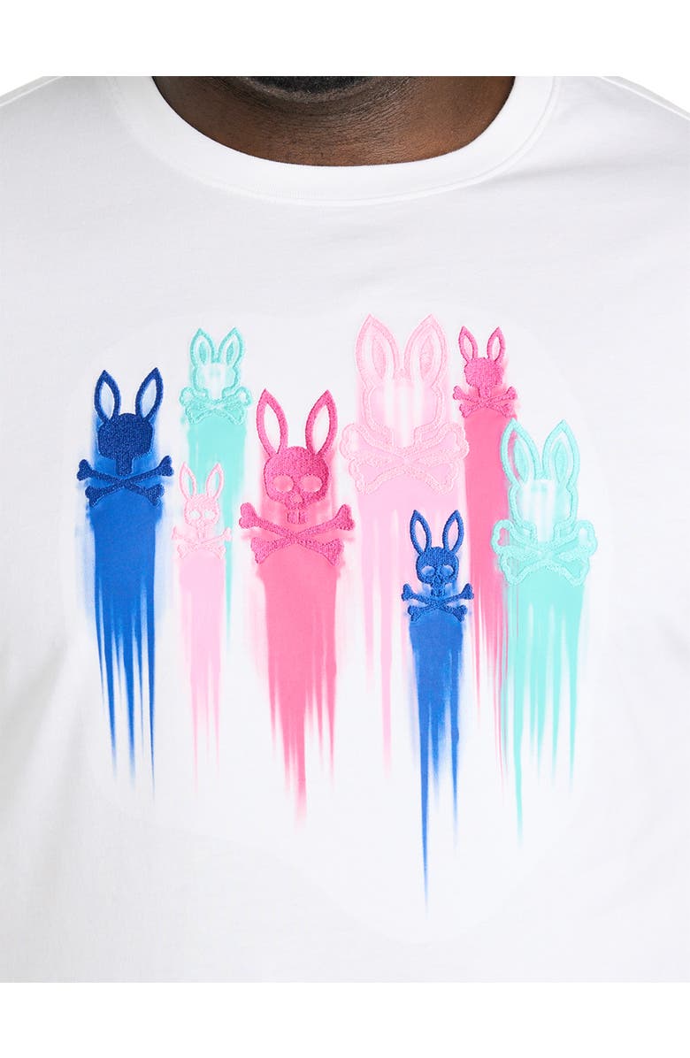 Psycho Bunny Big & Tall Cosma Graphic Tee, Alternate, color, White