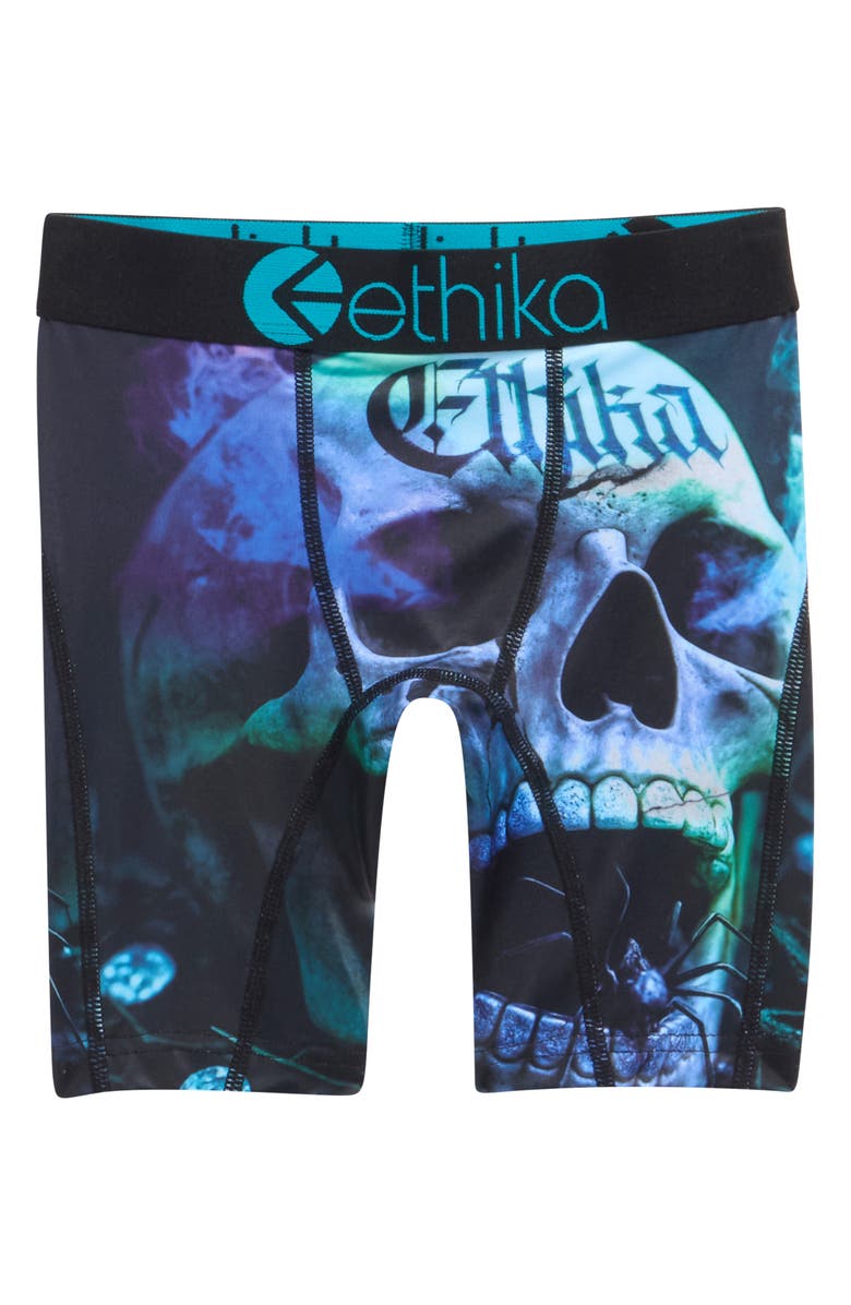 Ethika Kids' Death's Treasure Boxer Briefs, Main, color, Deaths Treasure