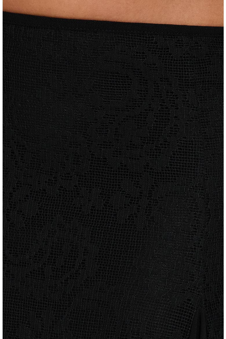 Quani Lace Midi Skirt, Alternate, color, BLACK