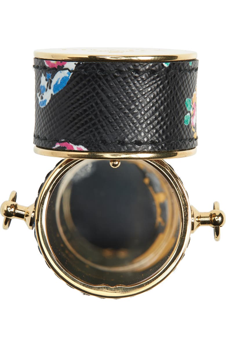 Prada Floral Print Crossbody Lipstick Case, Alternate, color,