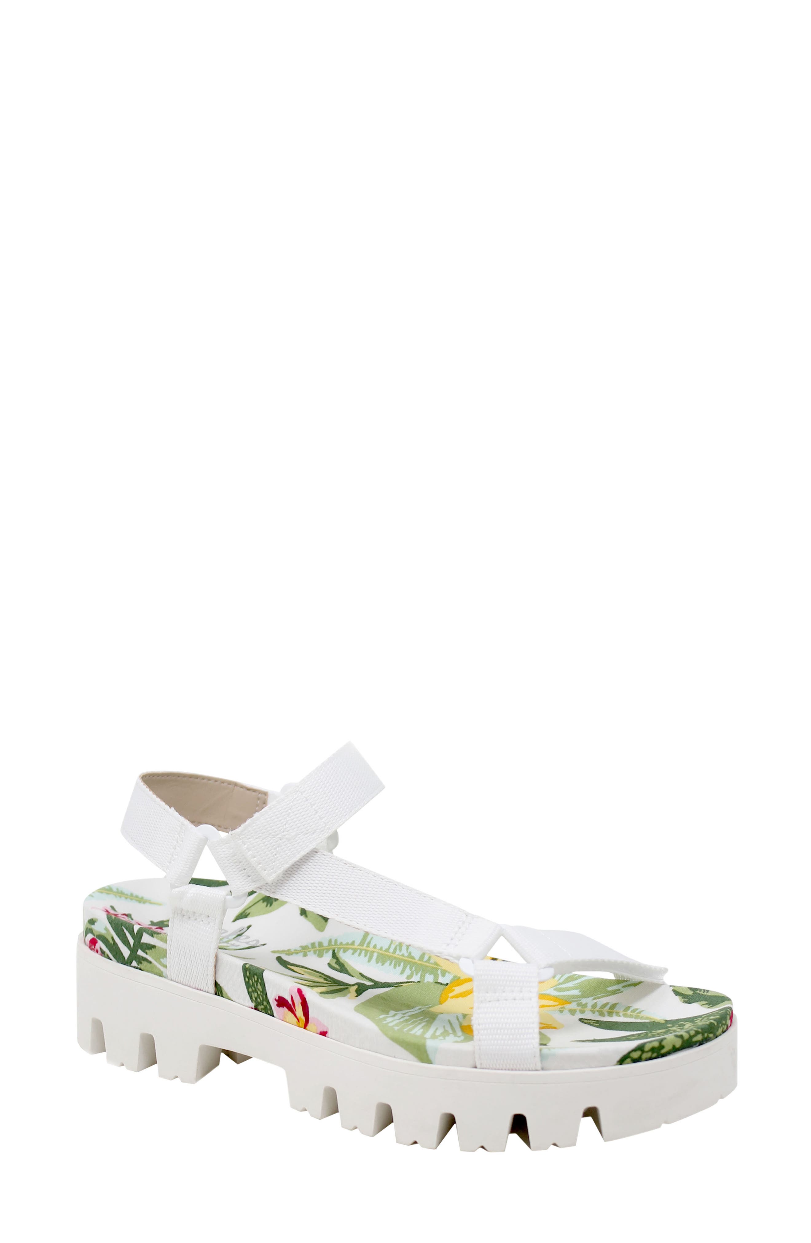 Zambo Sandal, Main, color, WHITE FABRIC