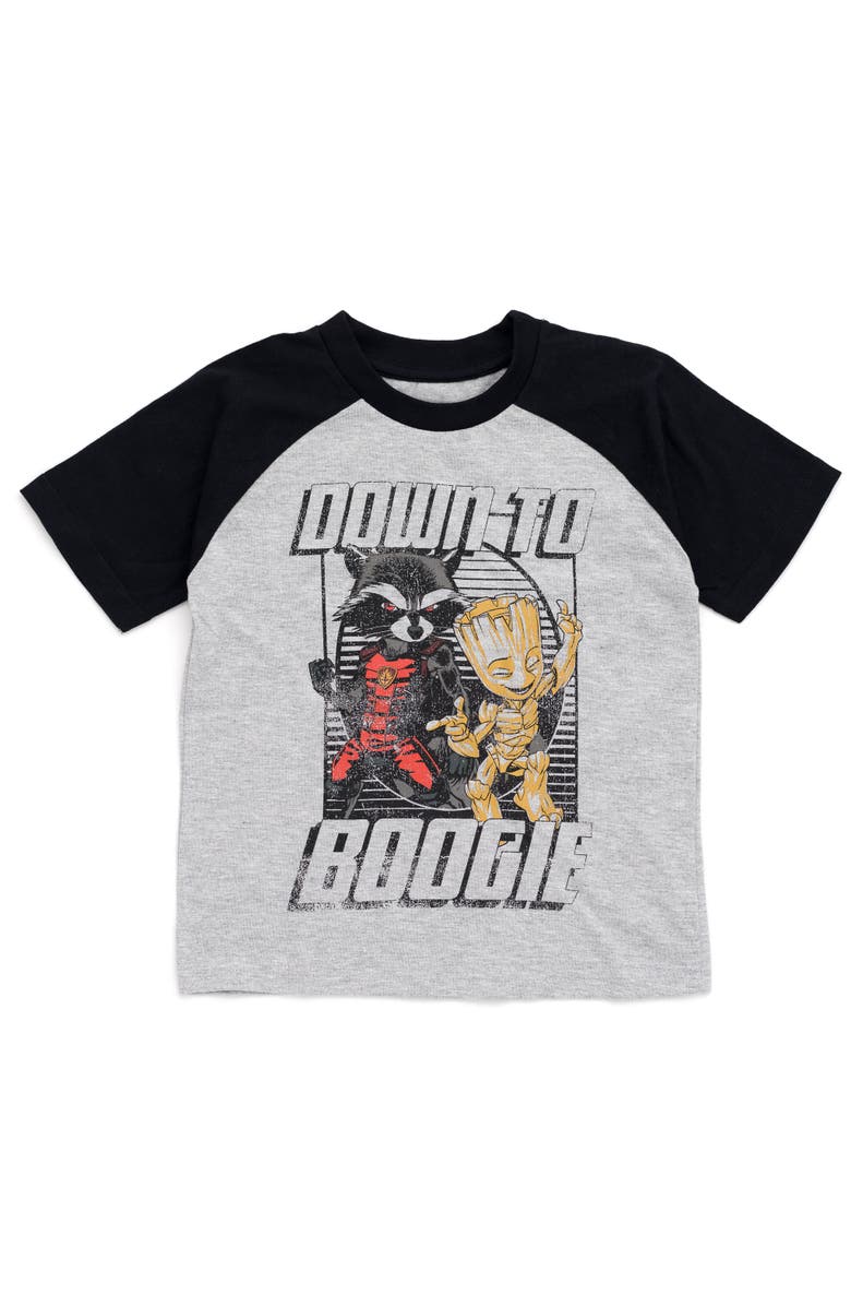 Marvel Guardians of the Galaxy 2-Piece T-Shirt Set, Alternate, color, Groot Rocket Green