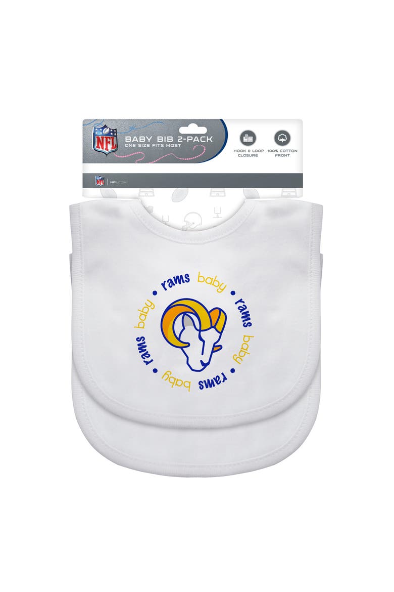 Los Angeles Rams - Baby Bibs 2-Pack, Alternate, color, White