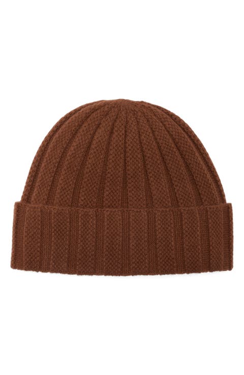 Wool & Cashmere Rib Beanie