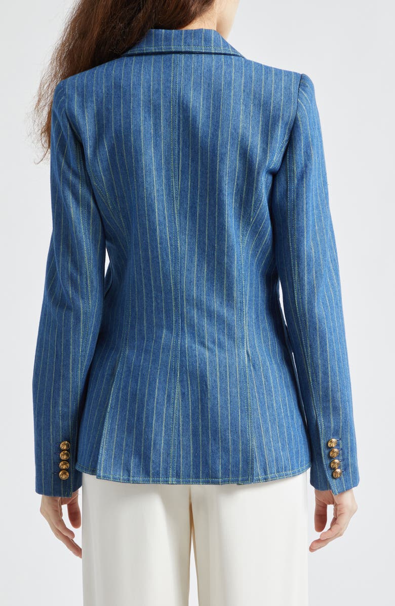 Smythe Hutton Stripe Denim Blazer, Alternate, color, 
