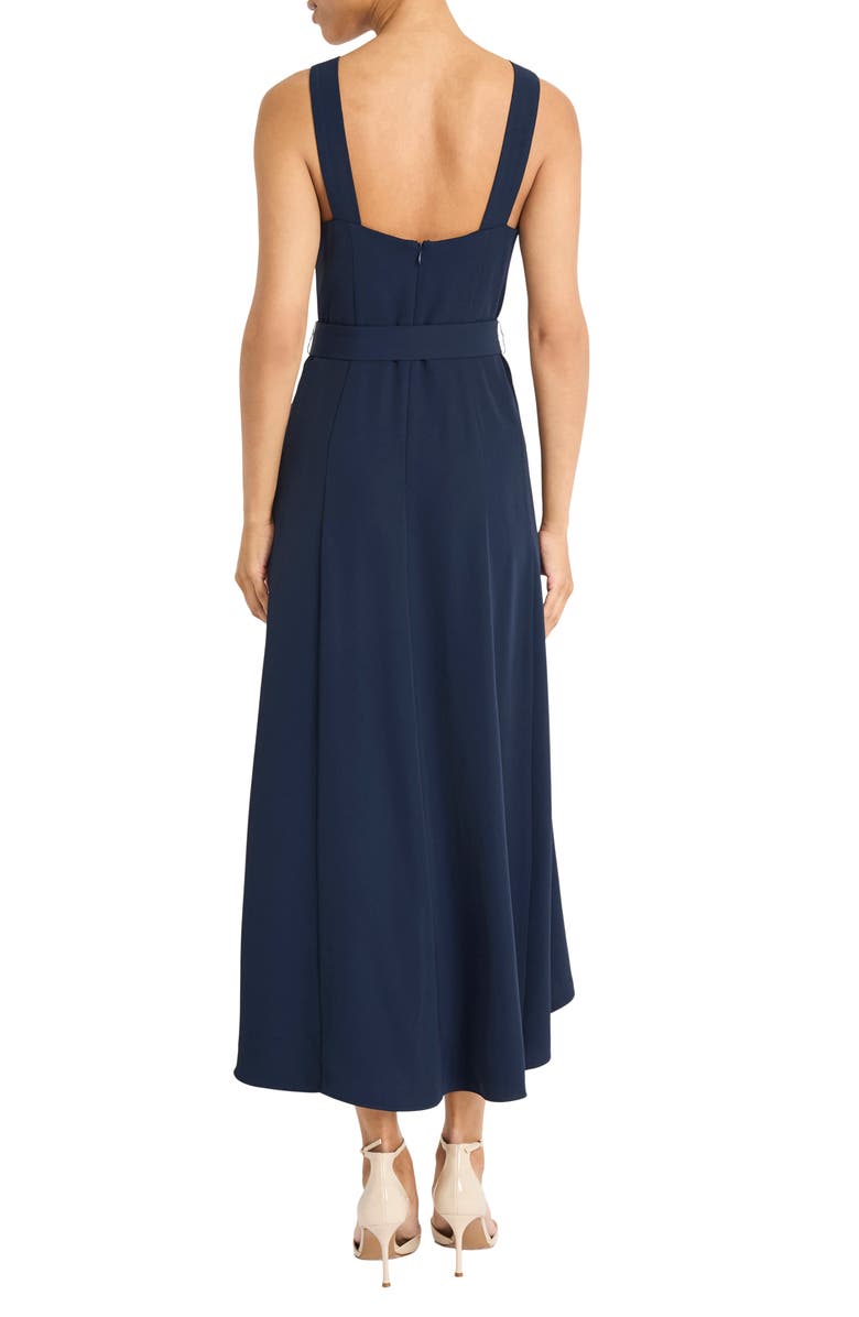 Maggy London Belted High-Low Dress, Alternate, color,