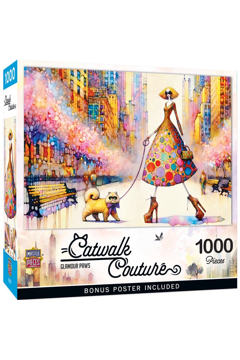 Glamour Paws 1000 Piece Jigsaw Puzzle, Main, color, Multicolor