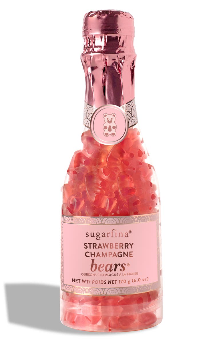 sugarfina Strawberry Champagne Bears Celebration Bottle, Main, color, 