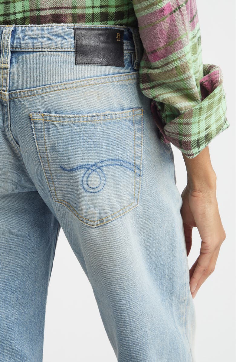 R13 Effie Bootcut Jeans, Alternate, color, Bass Blue