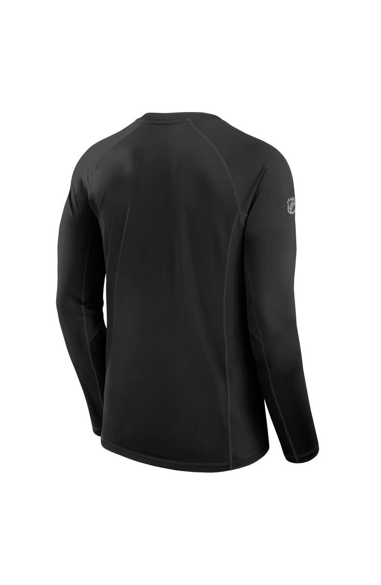 FANATICS Men's Fanatics Black Dallas Stars Authentic Pro Rink Tech Long Sleeve T-Shirt, Alternate, color, 