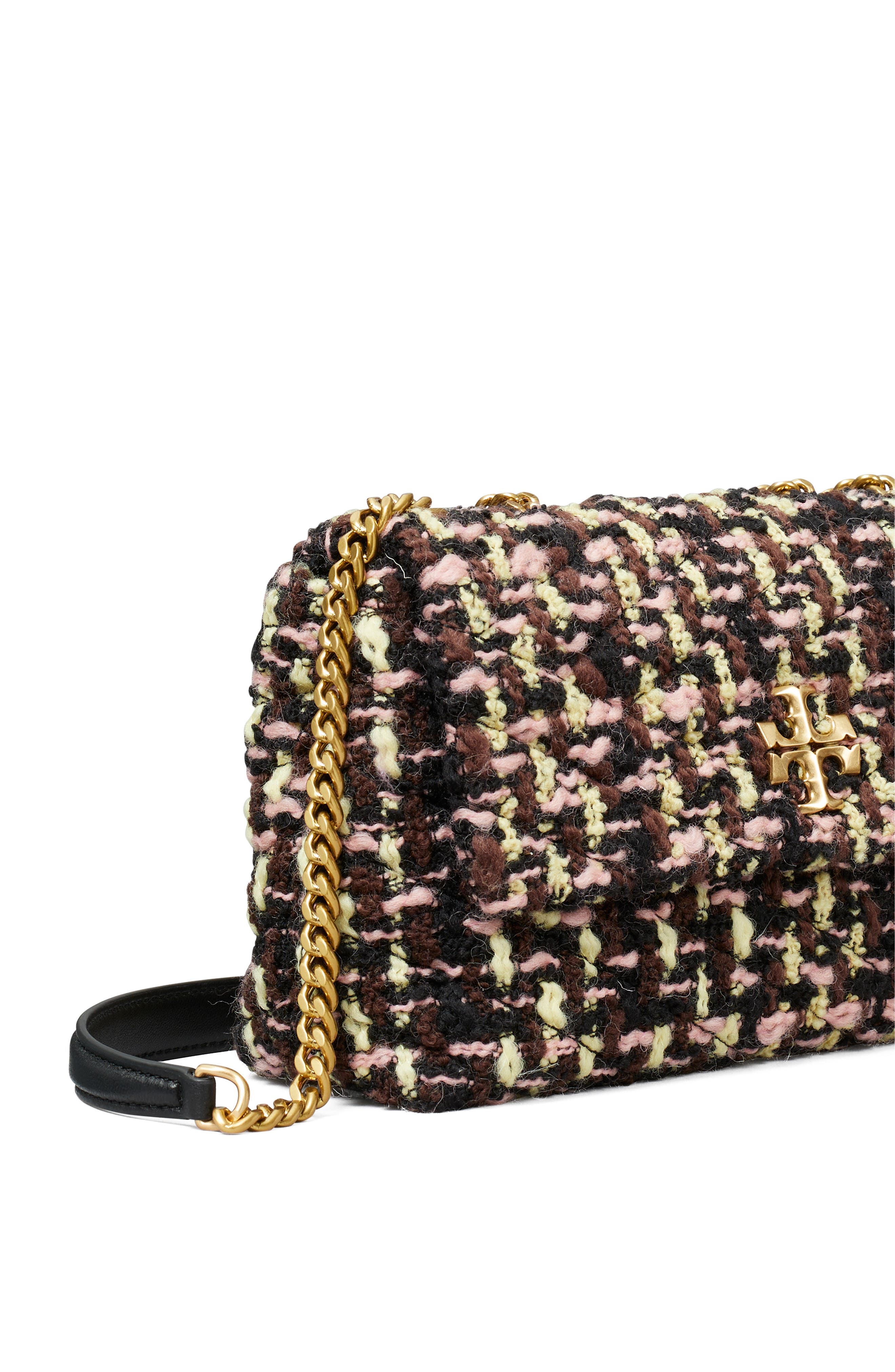 Tory Burch Small Kira Tweed Wool Blend Convertible Shoulder Bag, Alternate, color, 