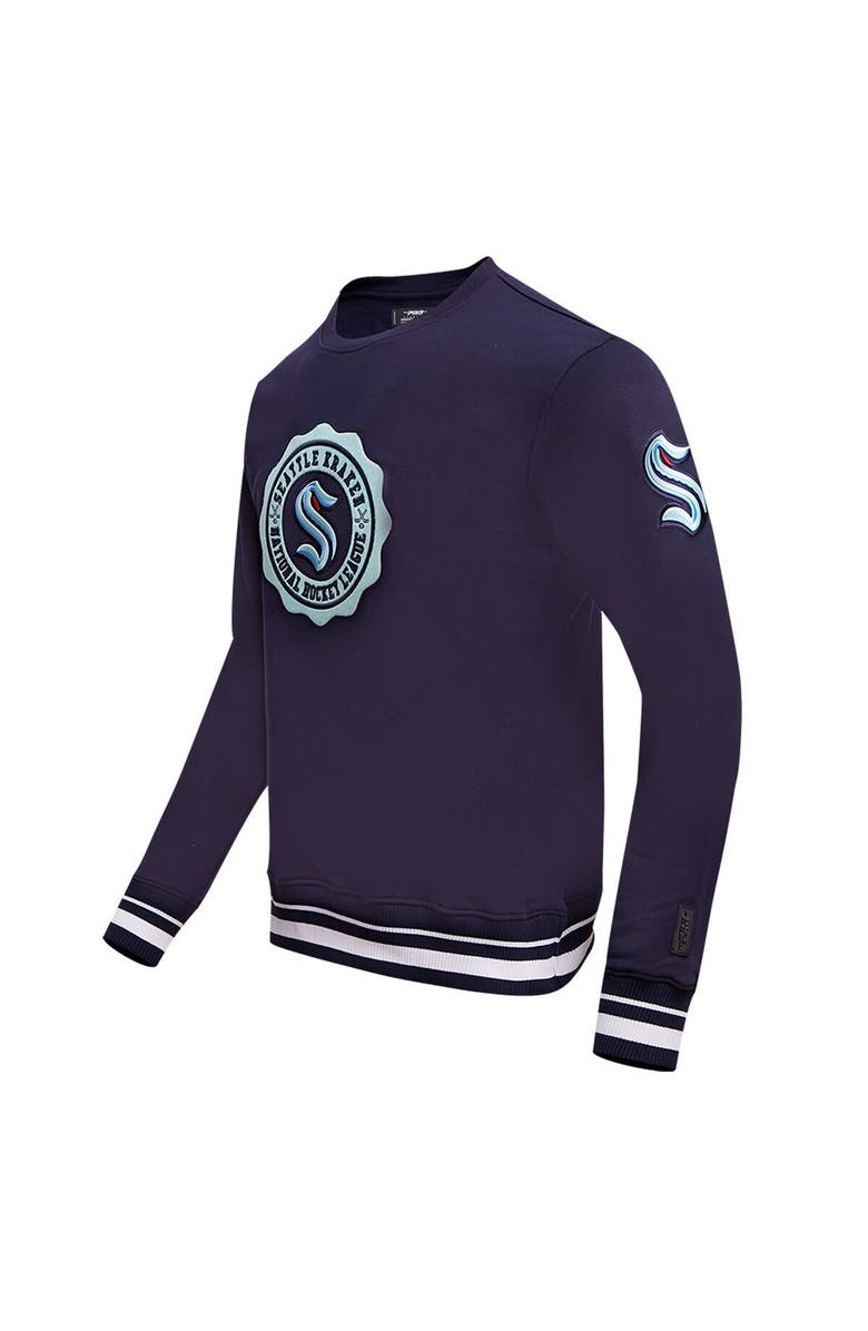 PRO STANDARD Men's Pro Standard Deep Sea Blue Seattle Kraken Crest Emblem Pullover Sweatshirt, Alternate, color, Navy