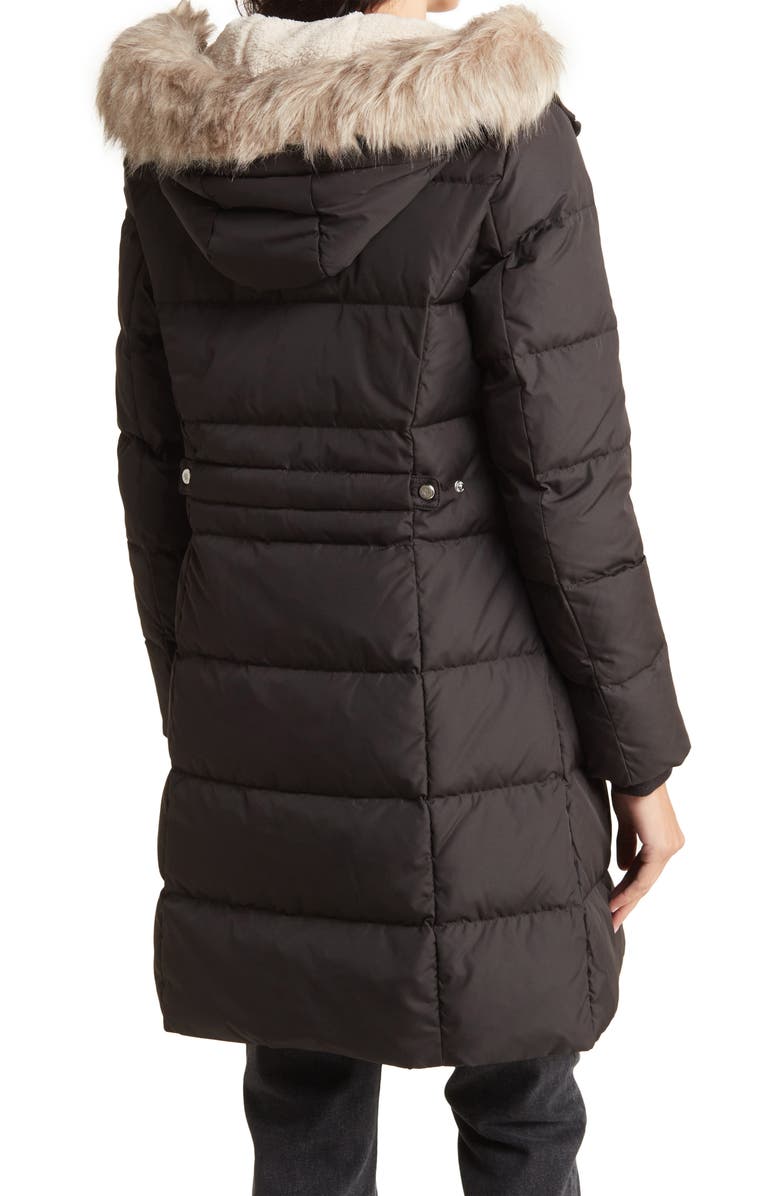 Lauren Ralph Lauren Faux Fur Hooded Down Puffer Jacket, Alternate, color, 