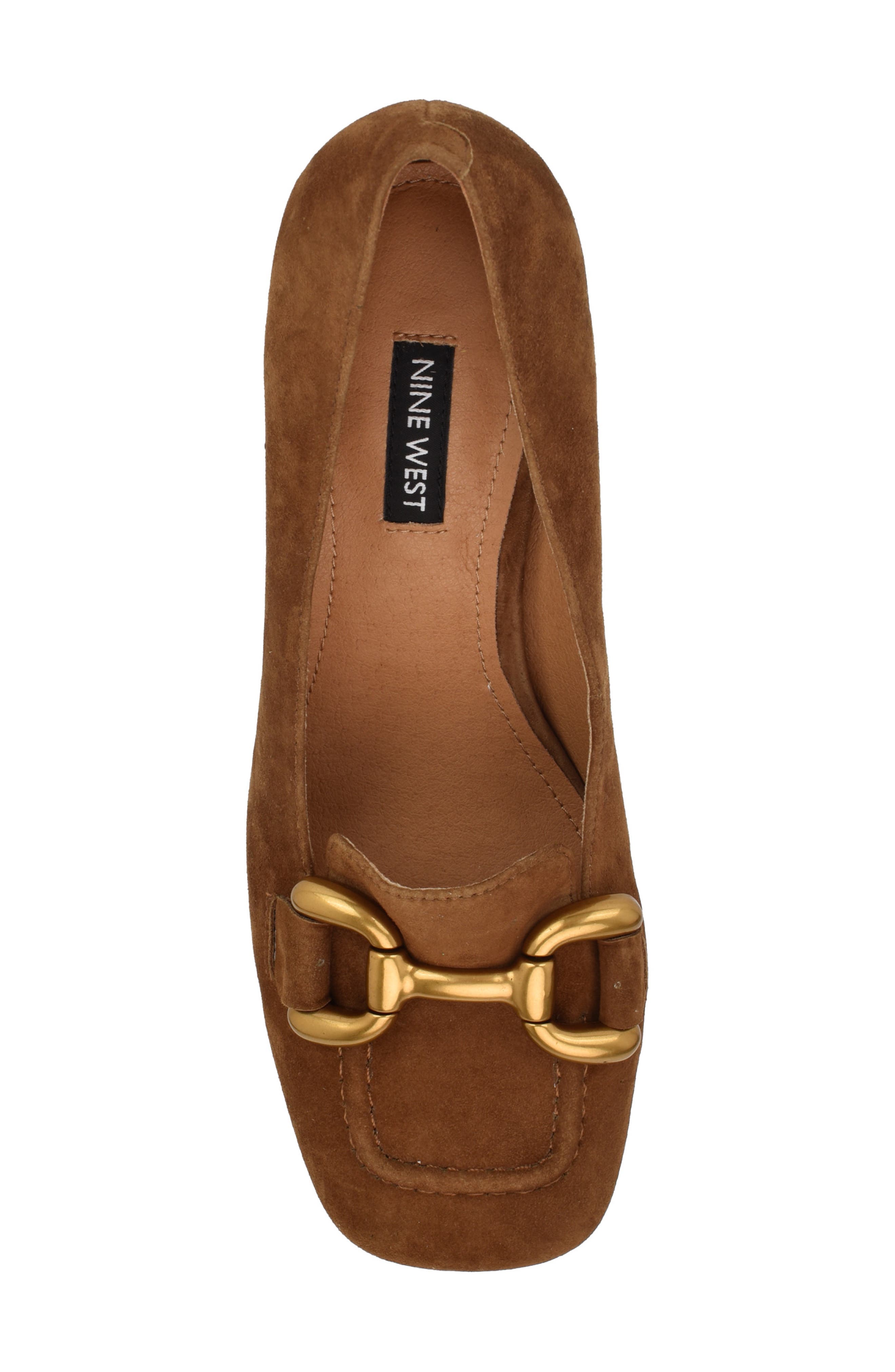 Nine West Veepe Bit Loafer Pump, Alternate, color, Dark Natural