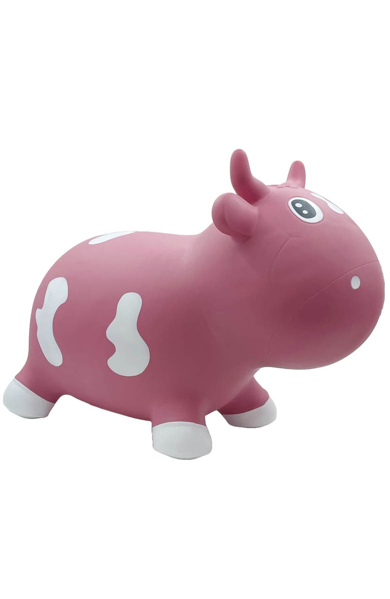 Pop It Up Kidzzfarm Bouncing CowJunior - Pink - Inflatable Animal Hopper,12mo+, Main, color, 
