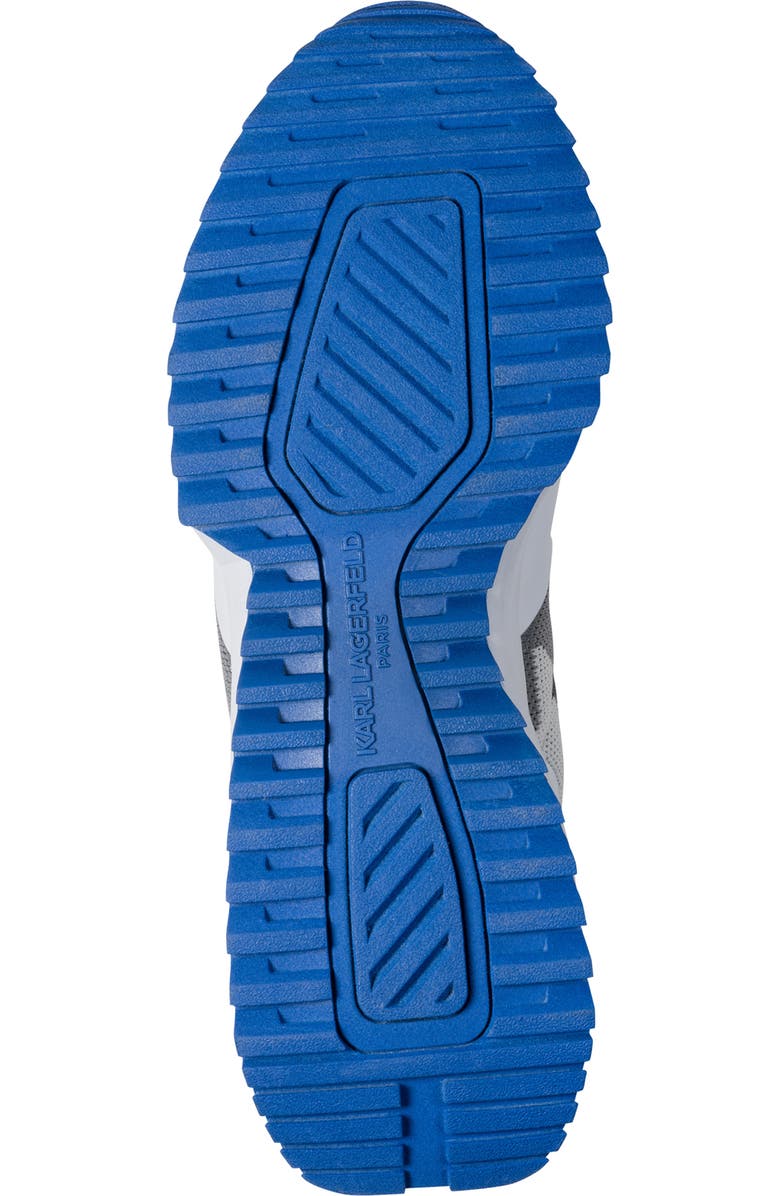 KARL LAGERFELD PARIS Calixte Mixed Media Sneaker, Alternate, color, White