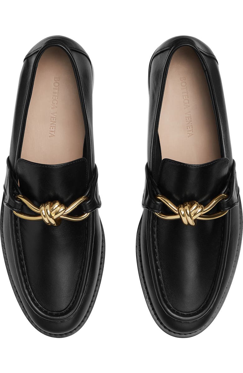 Bottega Veneta Astaire Knot Bit Loafer, Alternate, color, Black