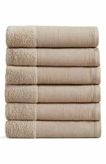 Border 6-Pack Cotton Hand Towels