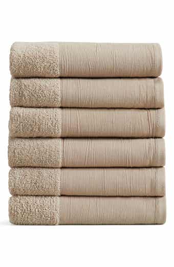 Border 6-Pack Cotton Hand Towels