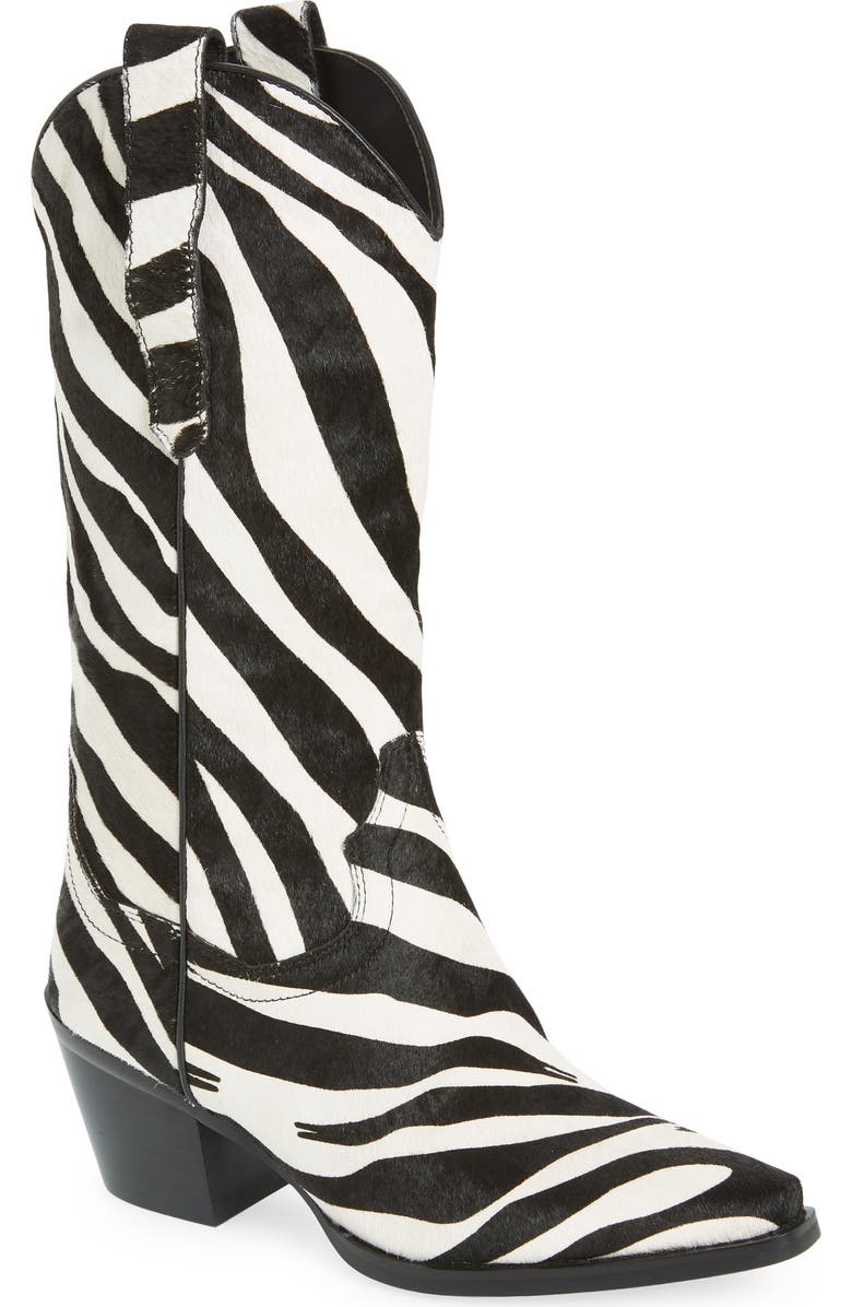 Jeffrey Campbell Dagget Genuine Calf Hair Western Boot, Main, color,