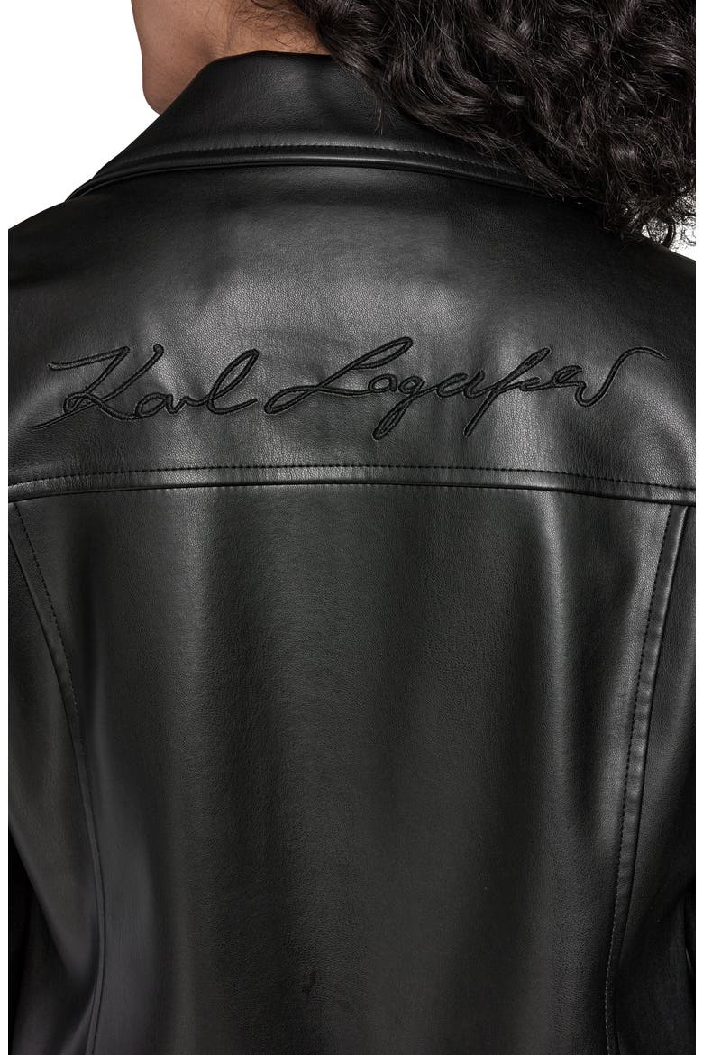 Moto Jacket With Charm Studs, Alternate, color, BLACK