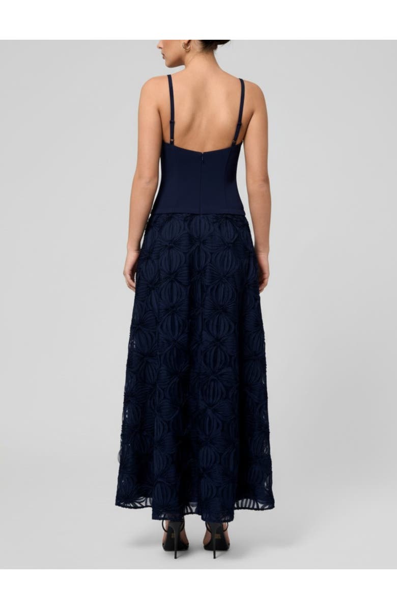 RACHEL Rachel Roy Mira Square Neck Maxi Dress, Alternate, color, Navy