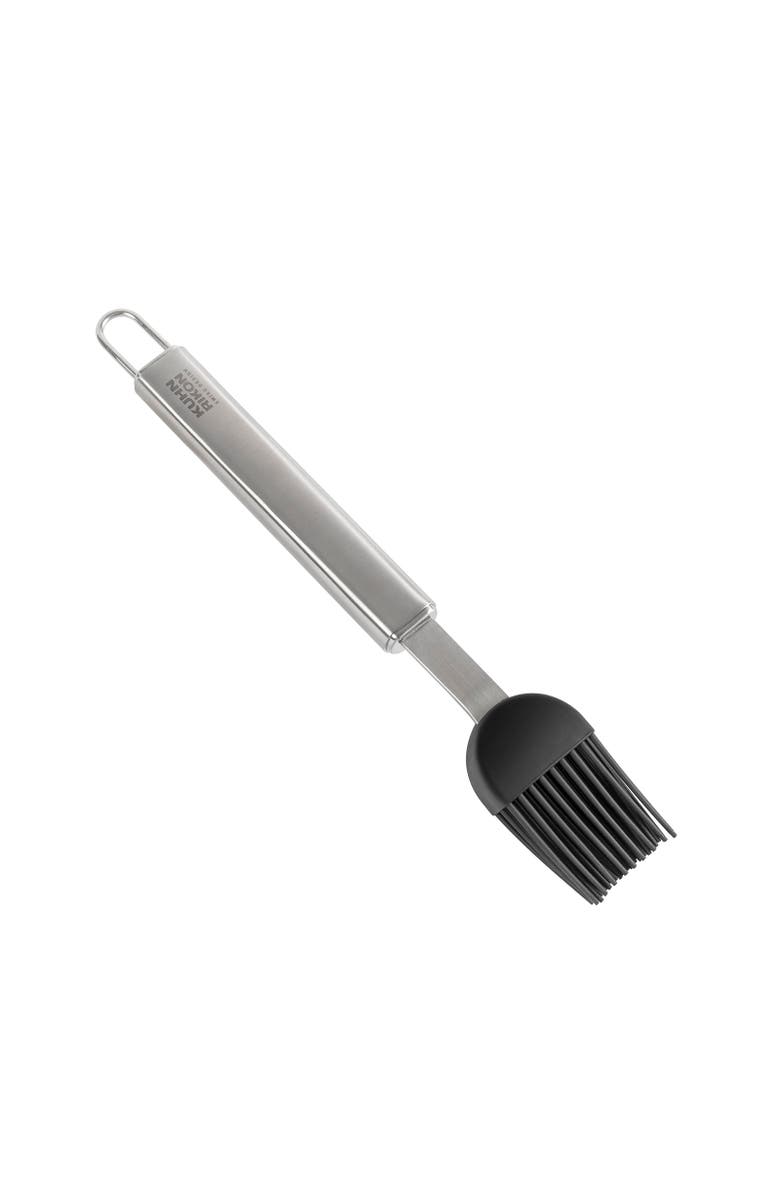 Kuhn Rikon Essential Basting Brush with Silicone Bristles for Sauces, Marinades, Main, color, Black