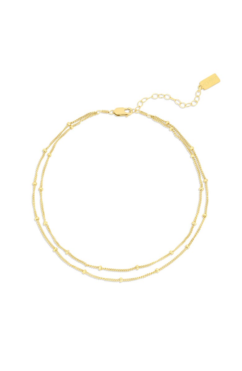 Set & Stones Palmer Layered Anklet, Main, color, Gold