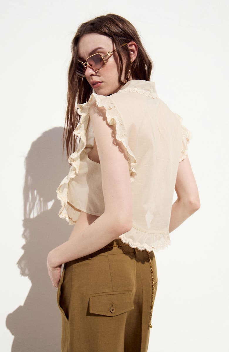 DELUC Bari Wide Leg Pants, Alternate, color, Army