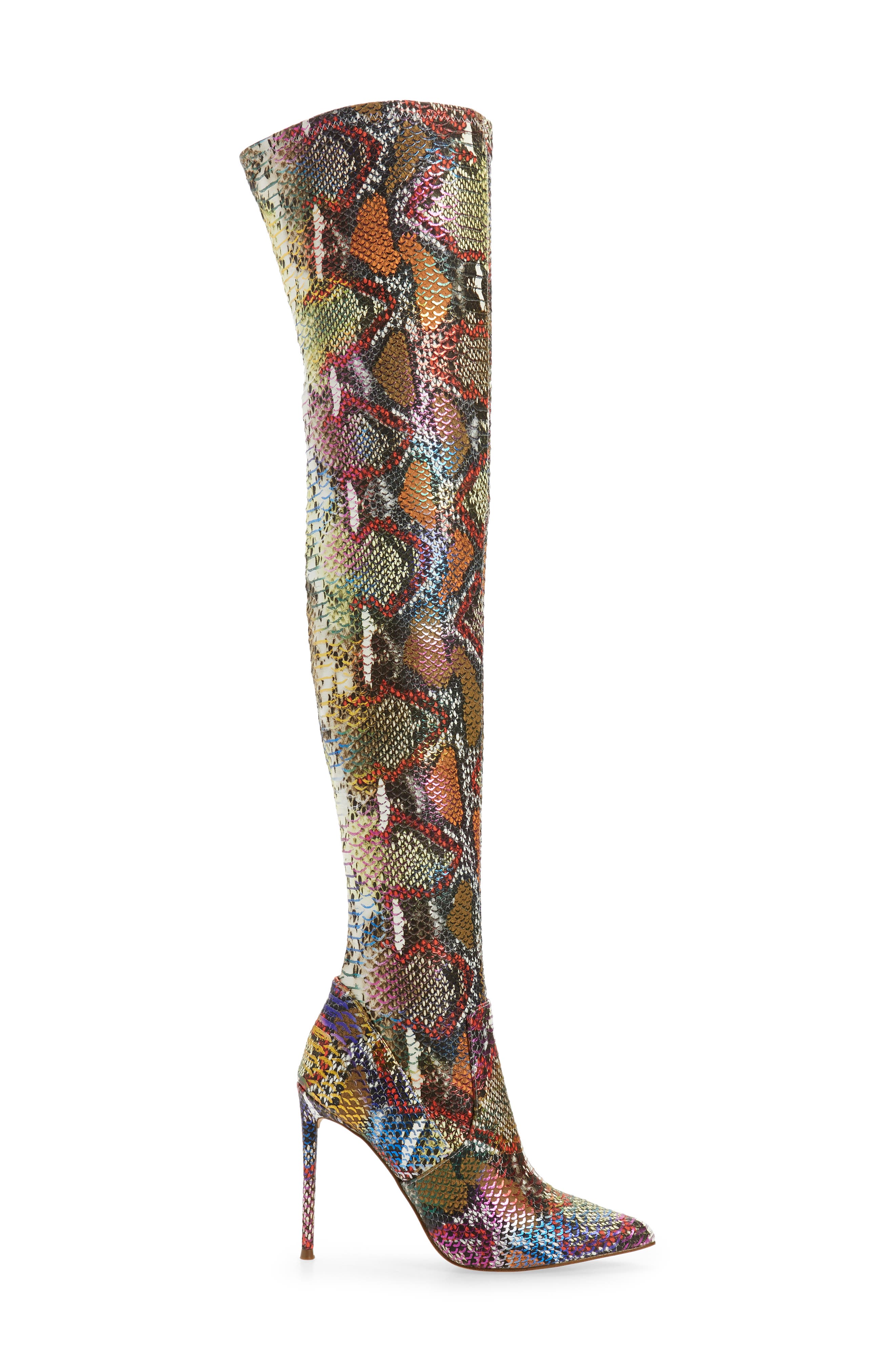 Viktory Over the Knee Boot, Alternate, color, RAINBOW SNK