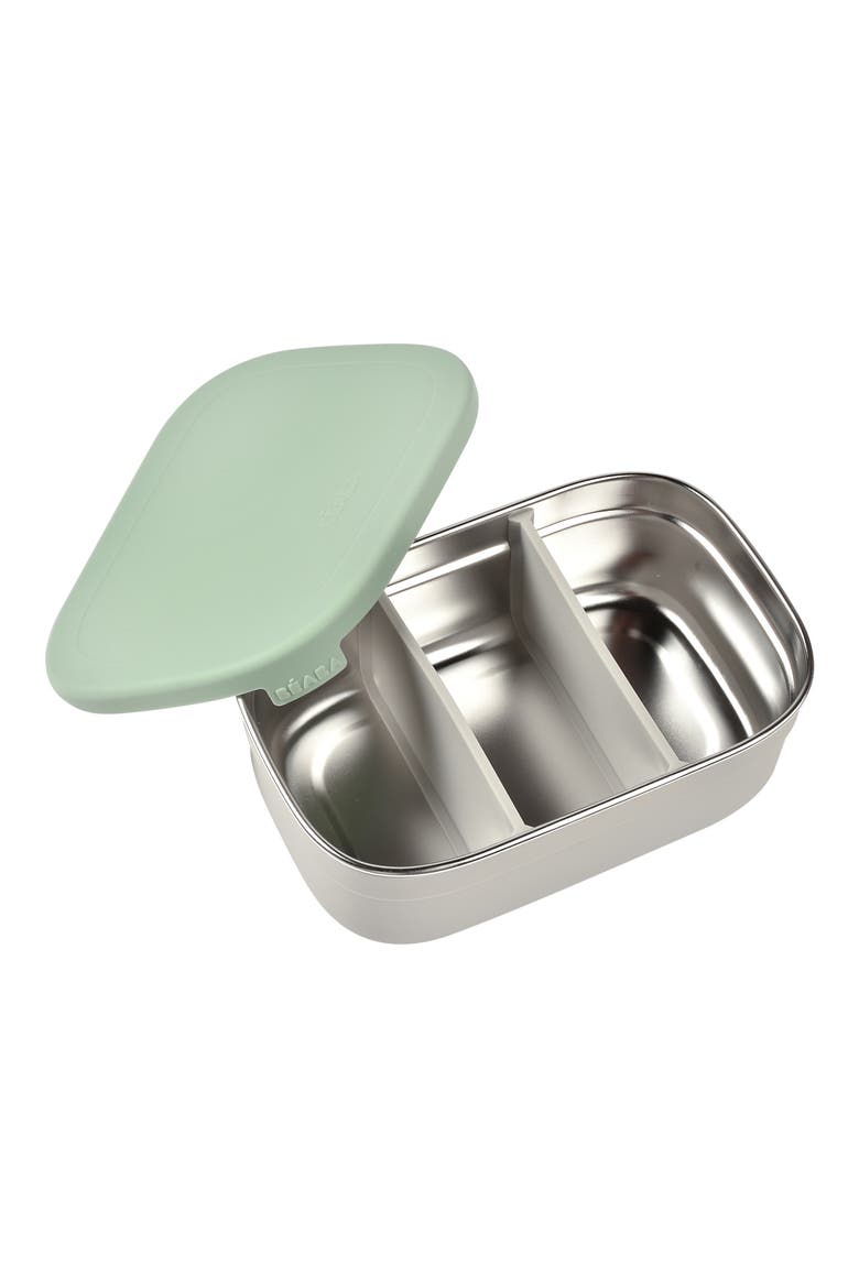 Stainless Steel Lunchbox with Lid, Alternate, color, SAGE