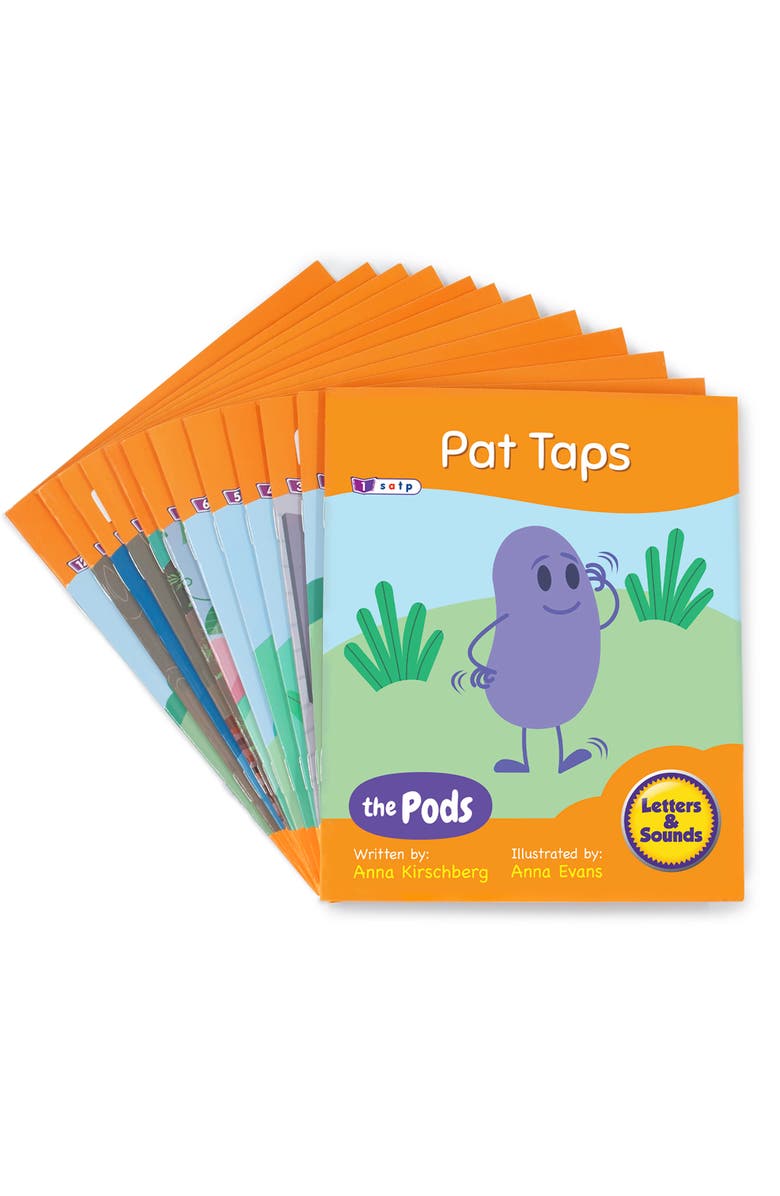 Junior Learning Decodable Readers The Pods Phase 2 Letter Sounds, Alternate, color, Multicolored