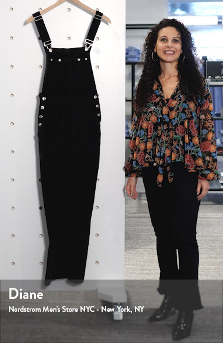 Ruth Straight Leg Corduroy Overalls, sales video thumbnail
