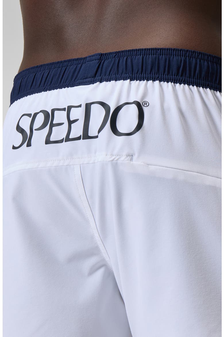 Logo Volley 16-Inch Swim Trunks, Alternate, color, WHITE