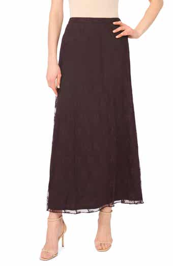 Lace Column Skirt