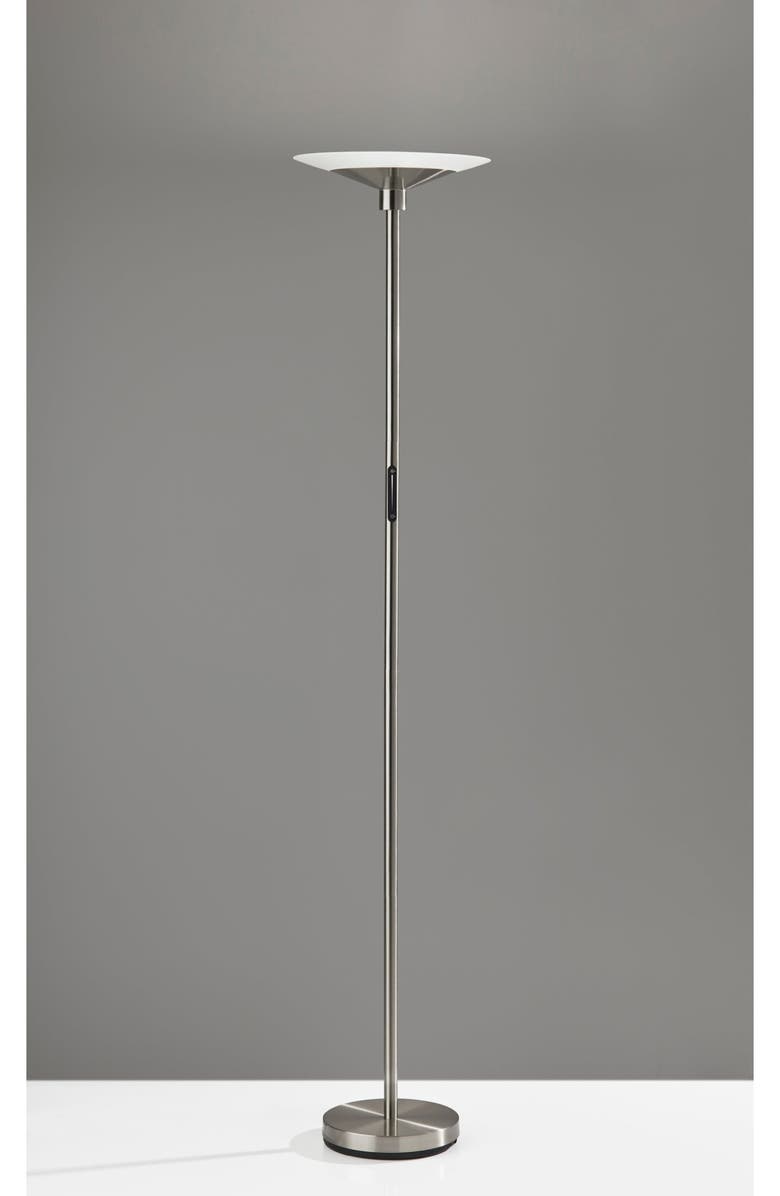 ADESSO LIGHTING Solar LED Torchiere Floor Lamp, Alternate, color,