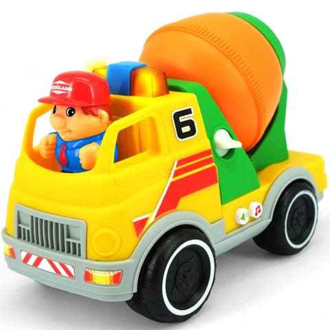 Light & Sound Cement Mixer Construction Toy Vehicle