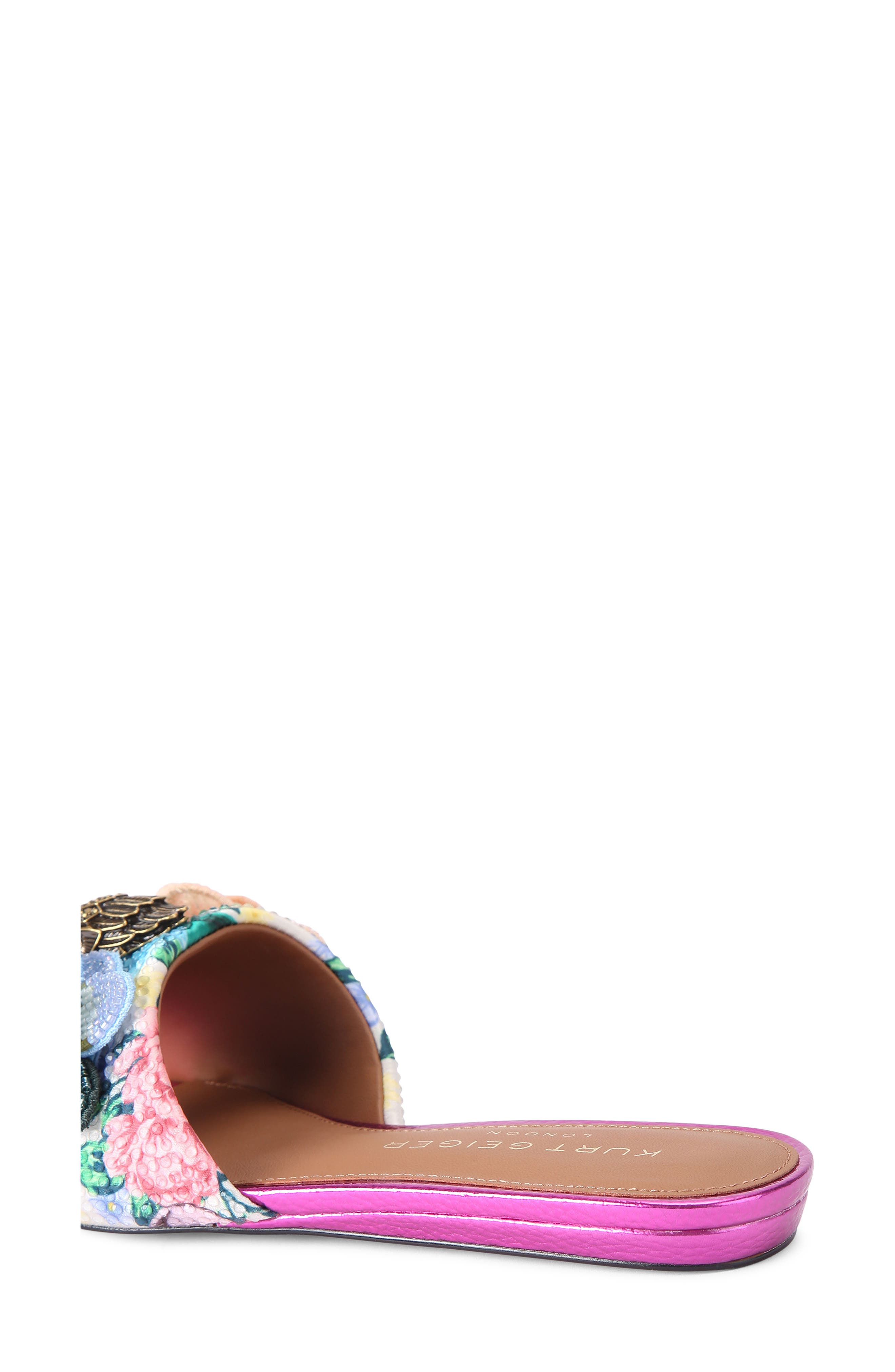 Kensington Slide Sandal, Alternate, color, WHITE FLORAL MULTI