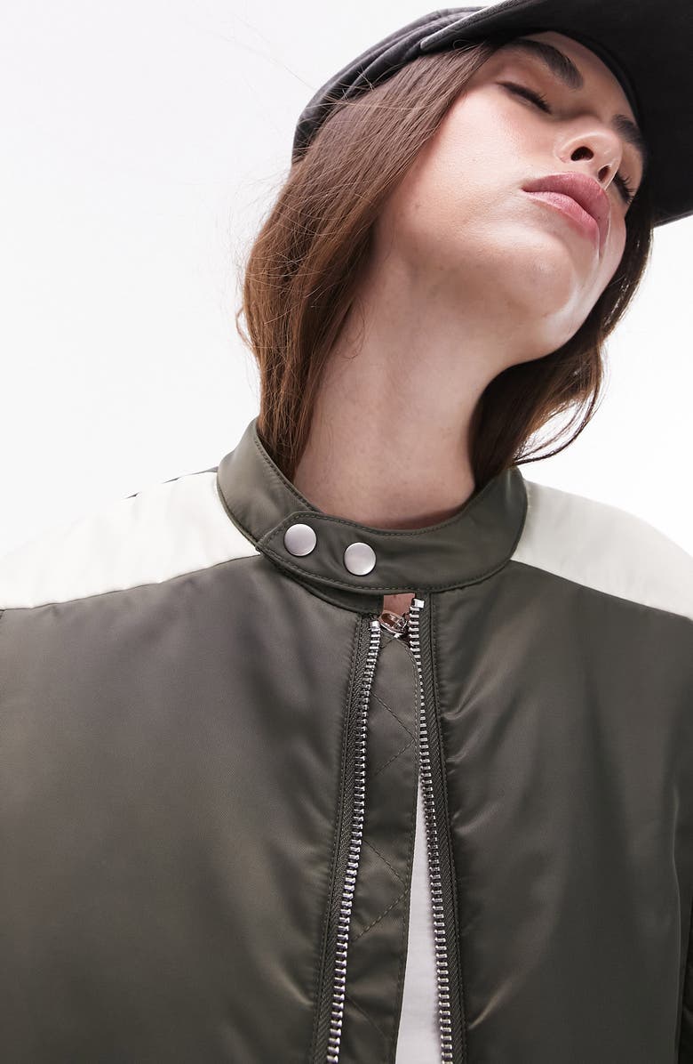 Topshop Bomber Jacket, Alternate, color,