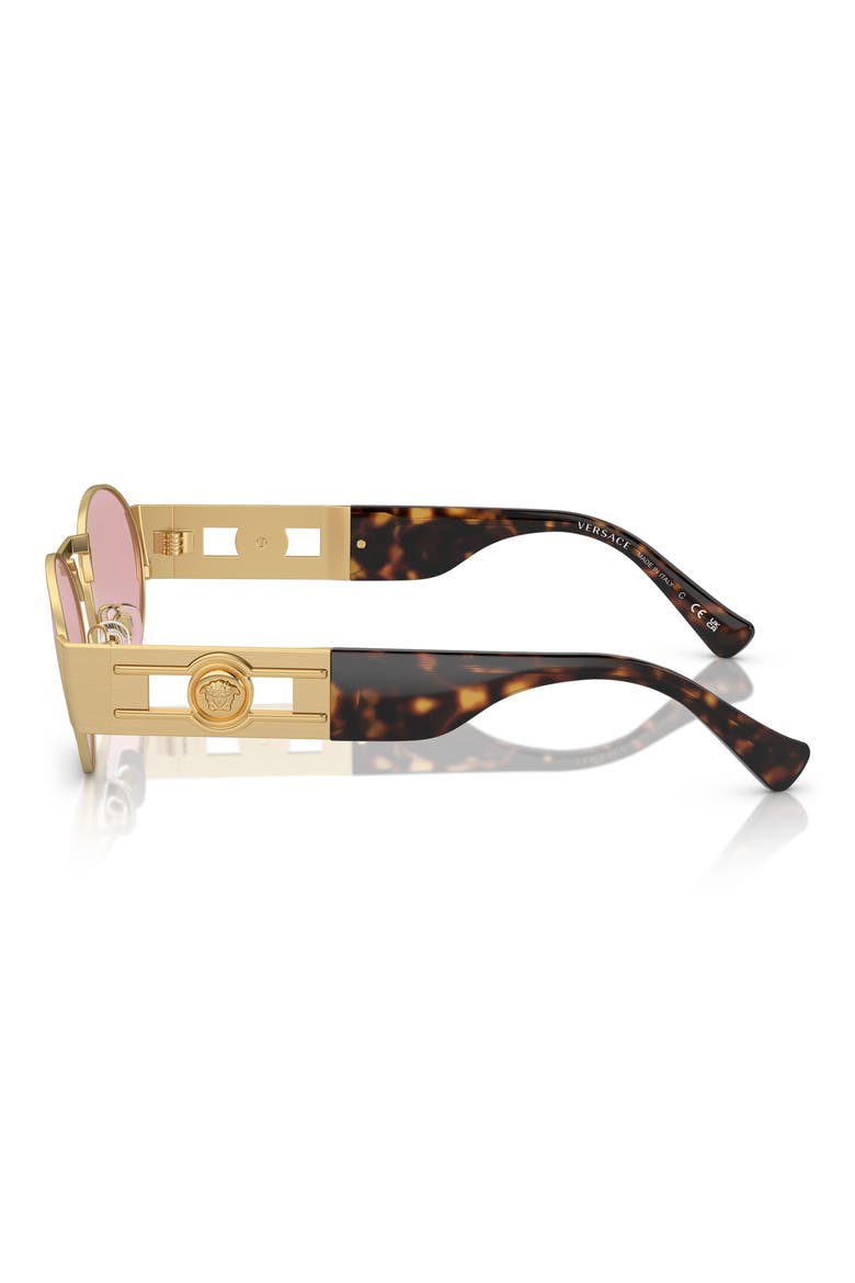 56mm Oval Sunglasses, Alternate, color, MATTE GOLD