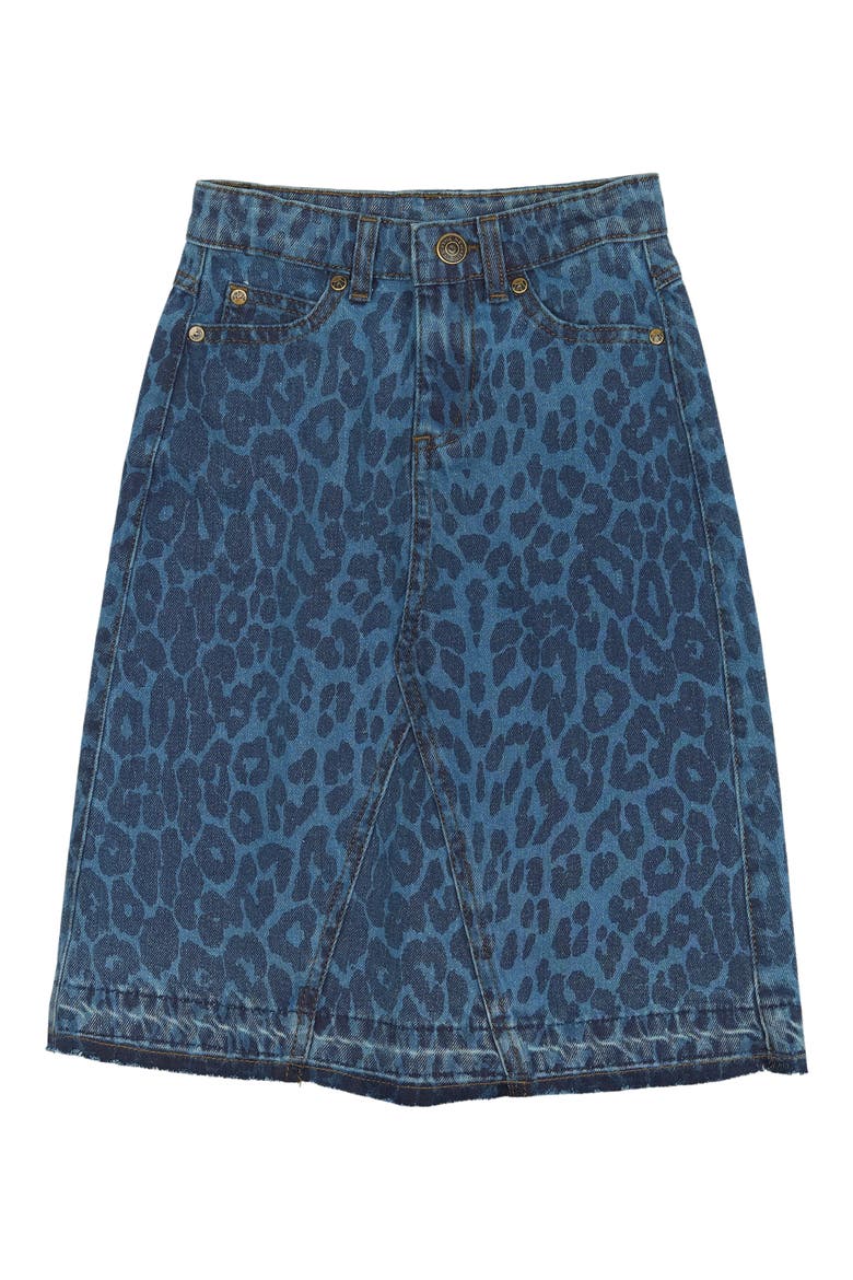 Kids' Prima Denim Skirt, Main, color, MEDIUM BLUE DENIM