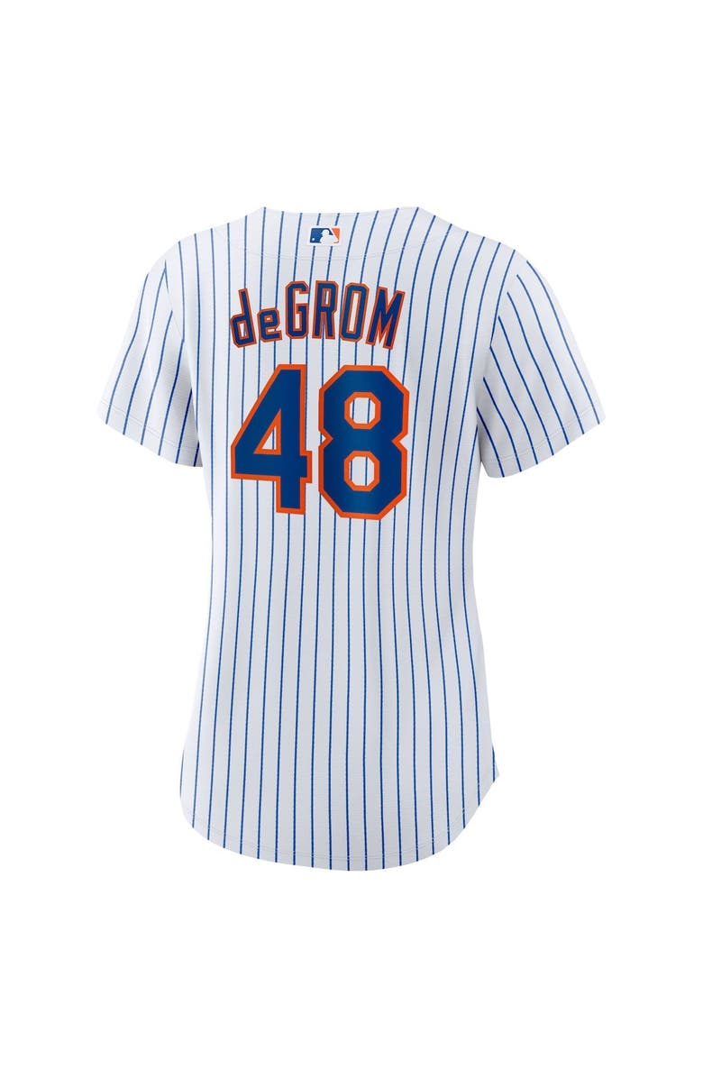 Nike Women's Nike Jacob deGrom White New York Mets Home Replica Player Jersey, Alternate, color, 