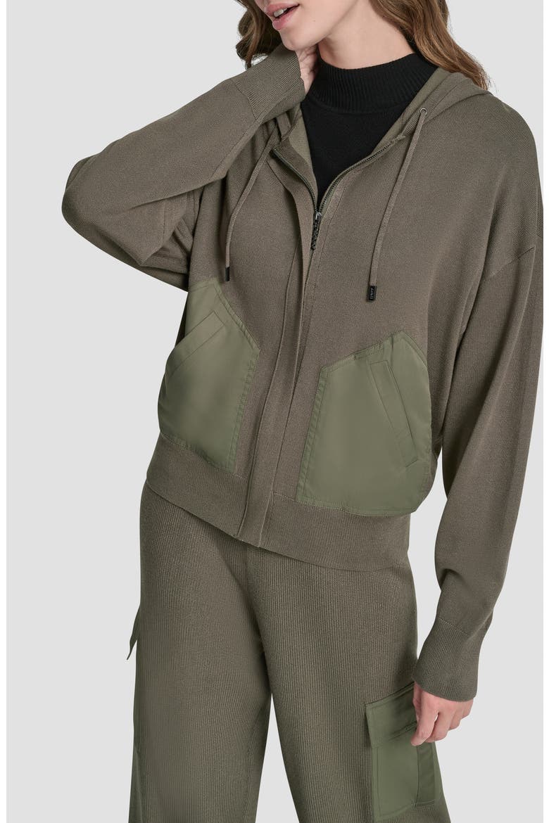 Mixed Media Hoodie, Alternate, color, CITY TAUPE