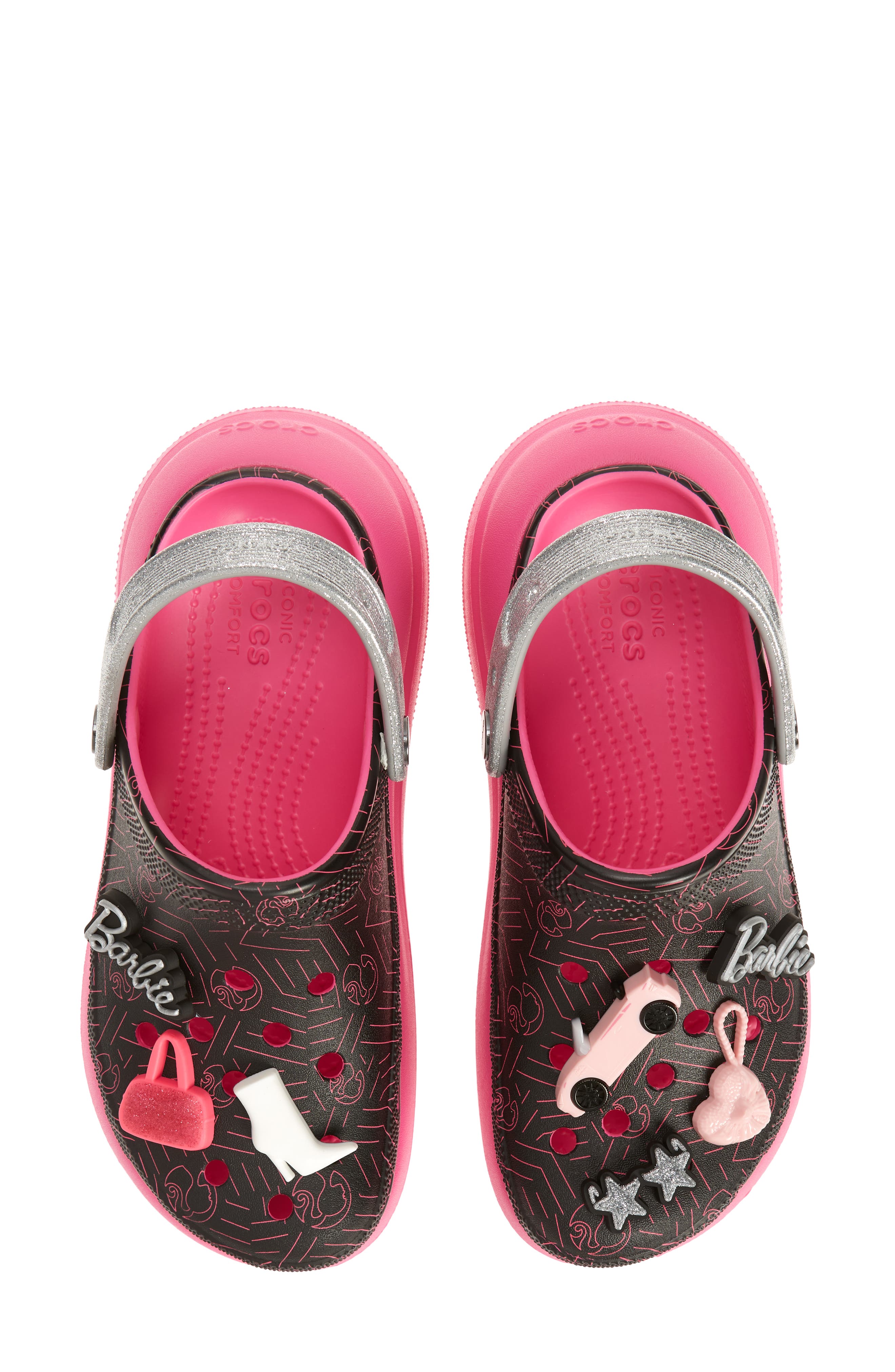 x Barbie® Crush Clog, Main, color, BLACK