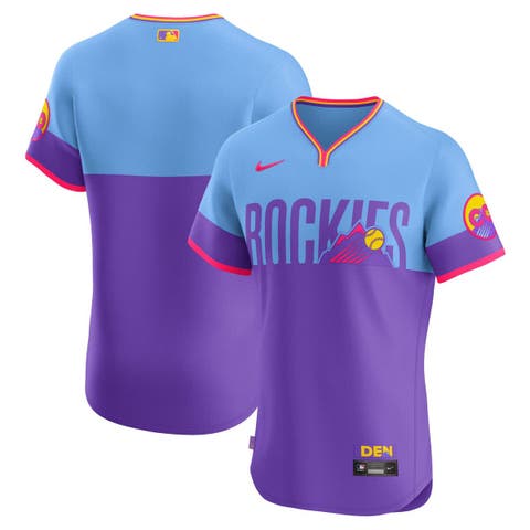 Men's Nike Purple Colorado Rockies 2025 City Connect Elite Jersey