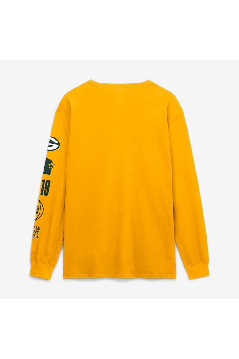 Men's Fanatics Gold Green Bay Packers Checkdown Pass Long Sleeve T-Shirt, Alternate, color, Gold
