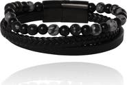 Lucky Brand Braided & Beaded Bracelet Set