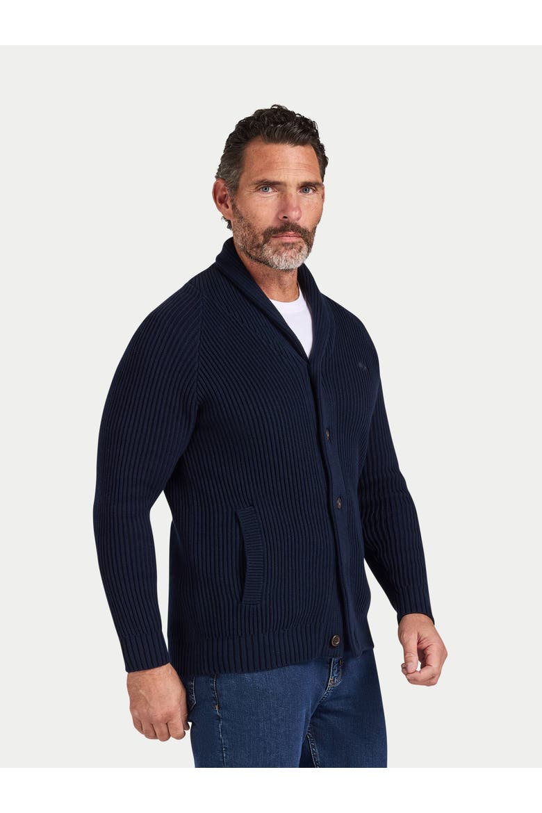 Button Up Shawl Cardigan, Main, color, Navy