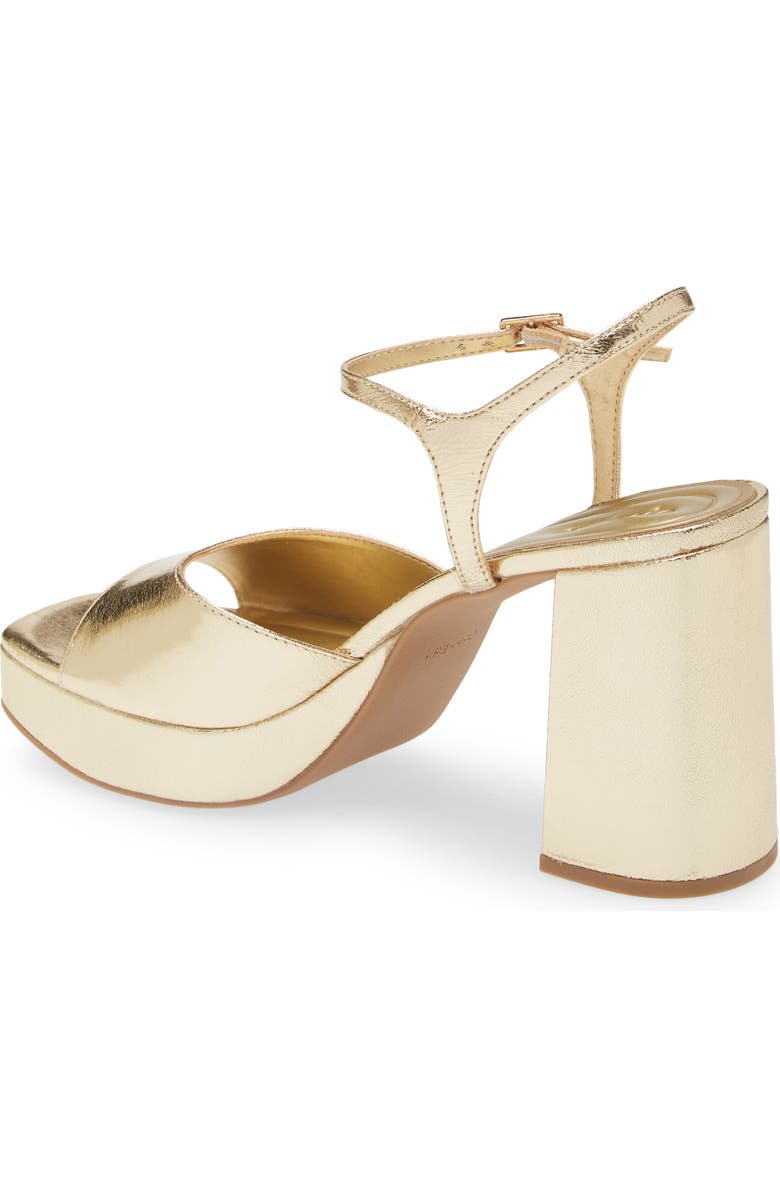 Open Edit Whitney Block Heel Sandal, Alternate, color, Gold Metallic